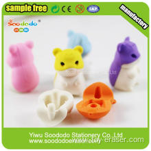 promotion hamster animal toy eraser for kid